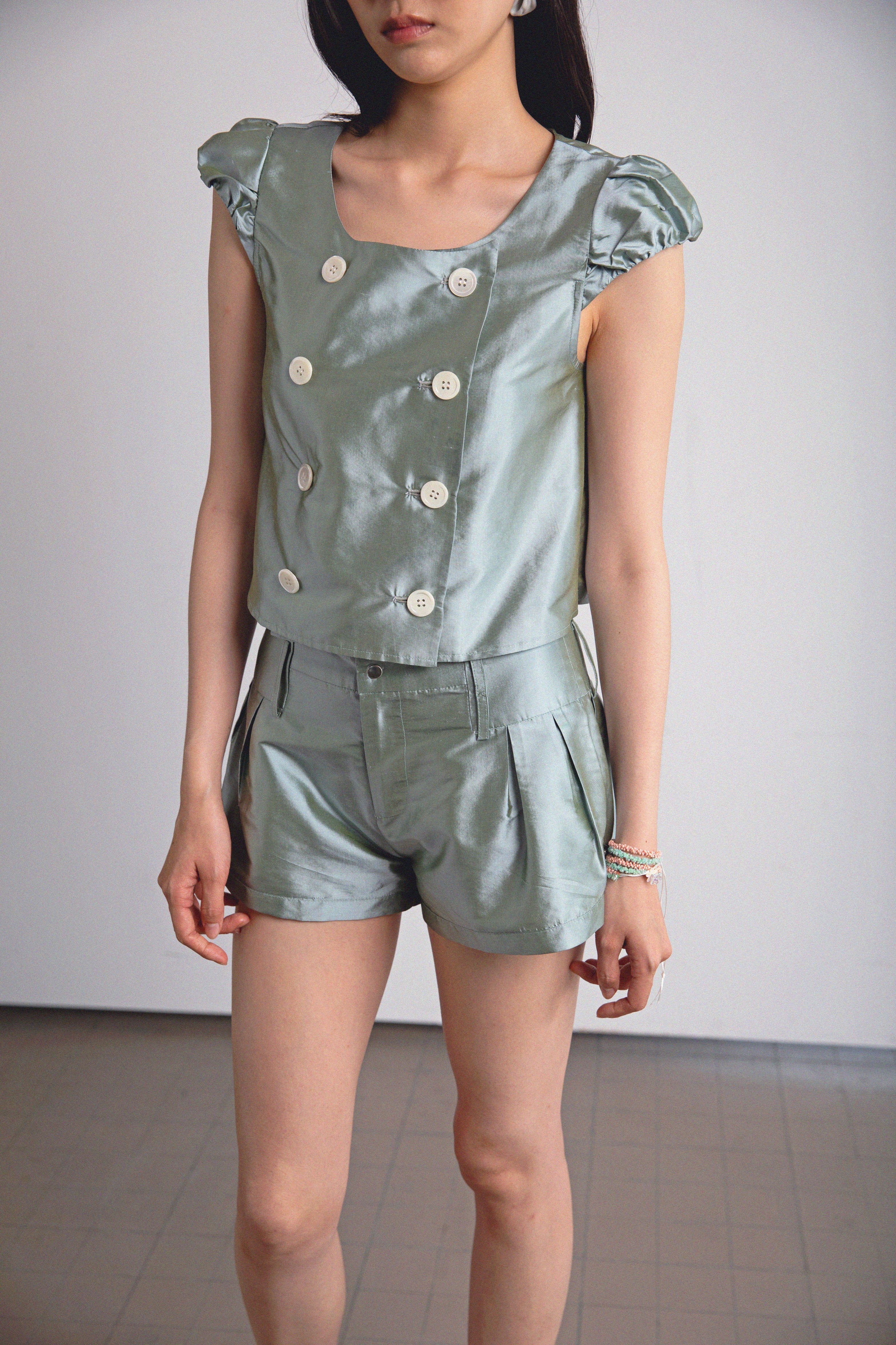 Mini Shorts-Turquoise