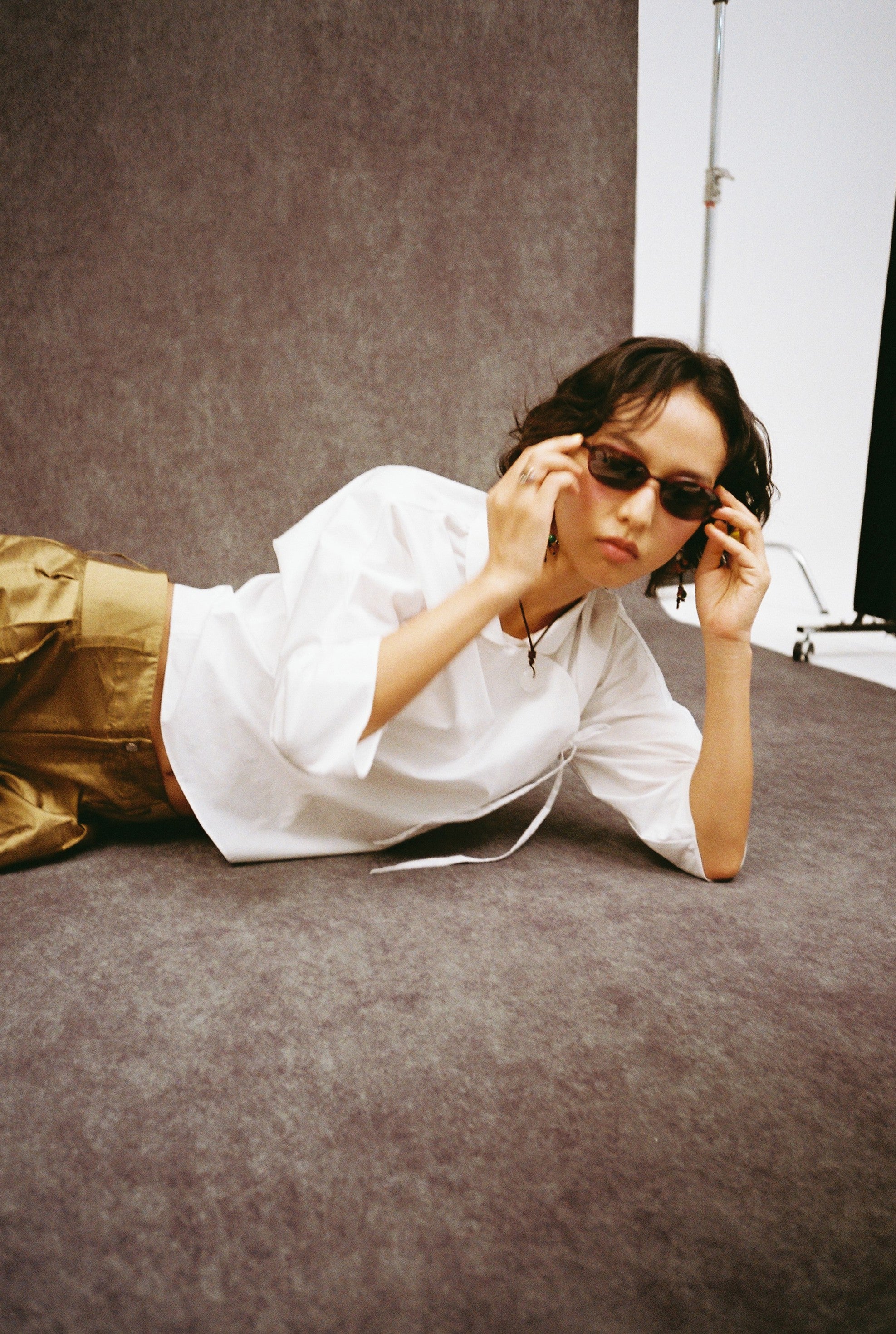 Cheongsam Shirt-Bleach