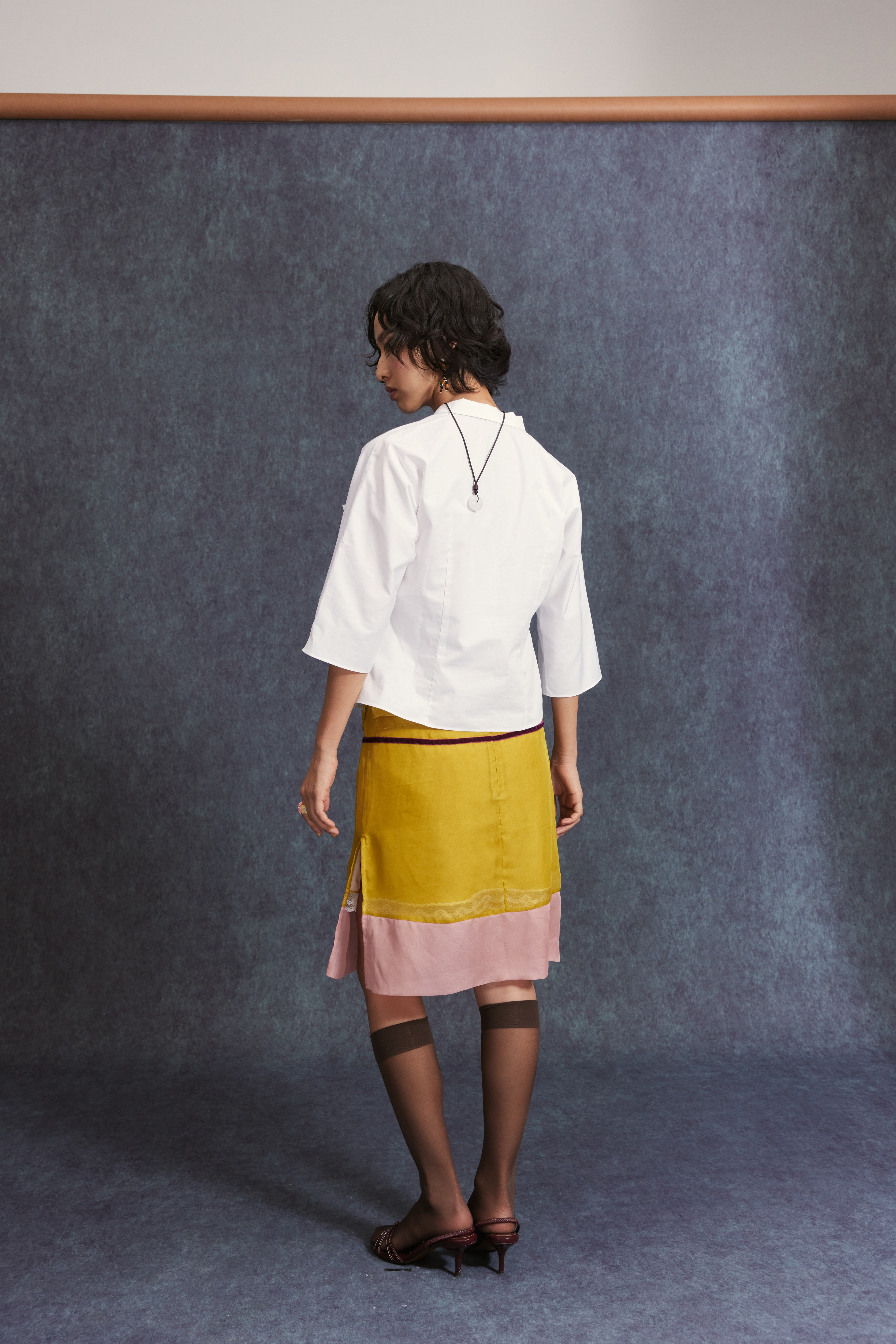 Cheongsam Shirt-Bleach