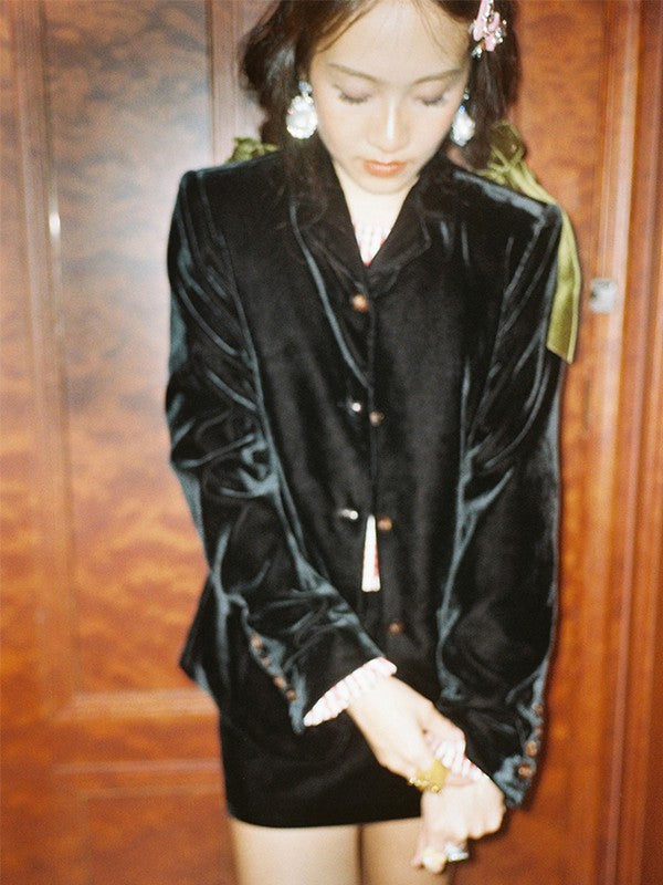 Velvet Trailored Blazer