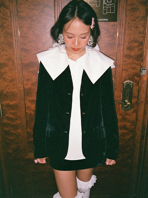 Velvet Trailored Blazer