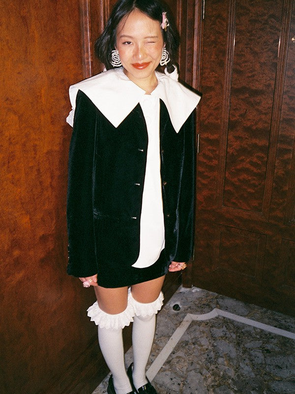 Velvet Trailored Blazer