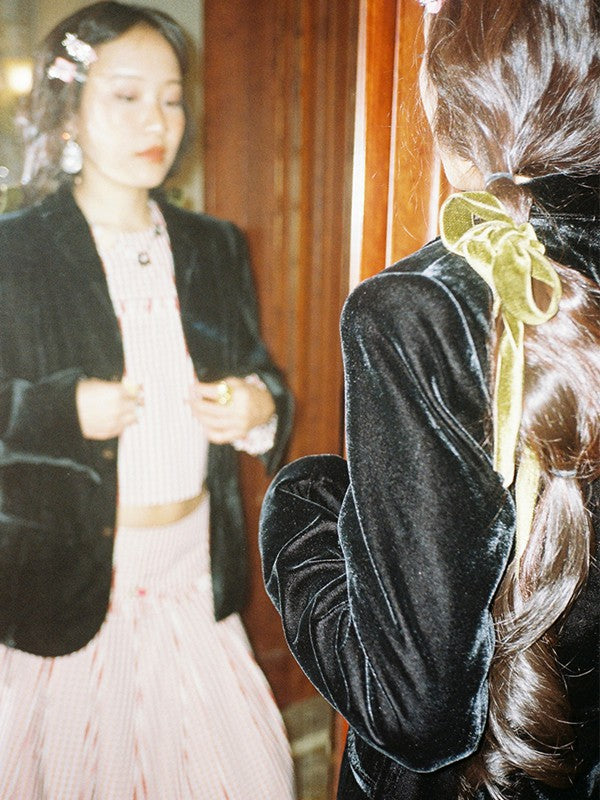 Velvet Trailored Blazer