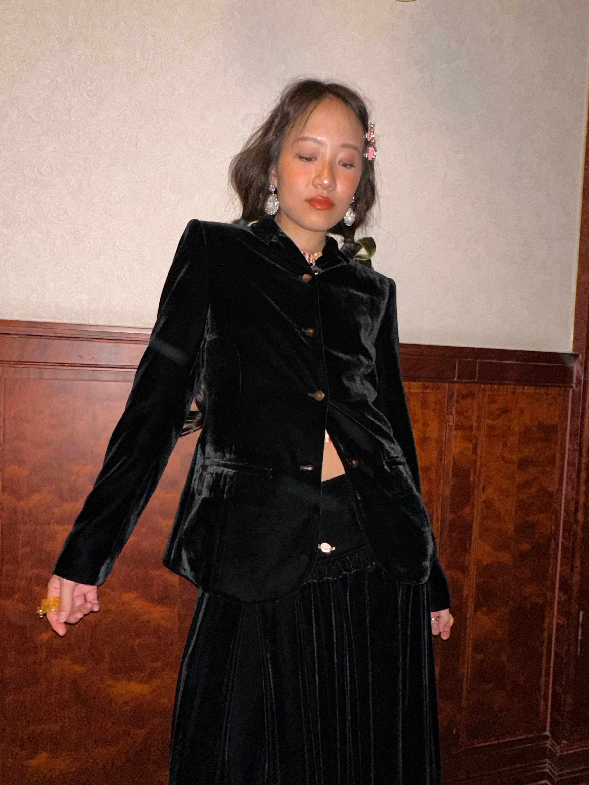 Velvet Trailored Blazer