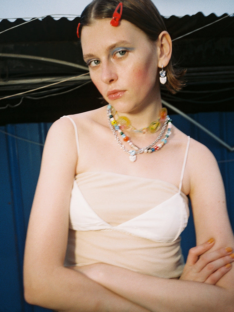 Stretchy Tube Top-Beige