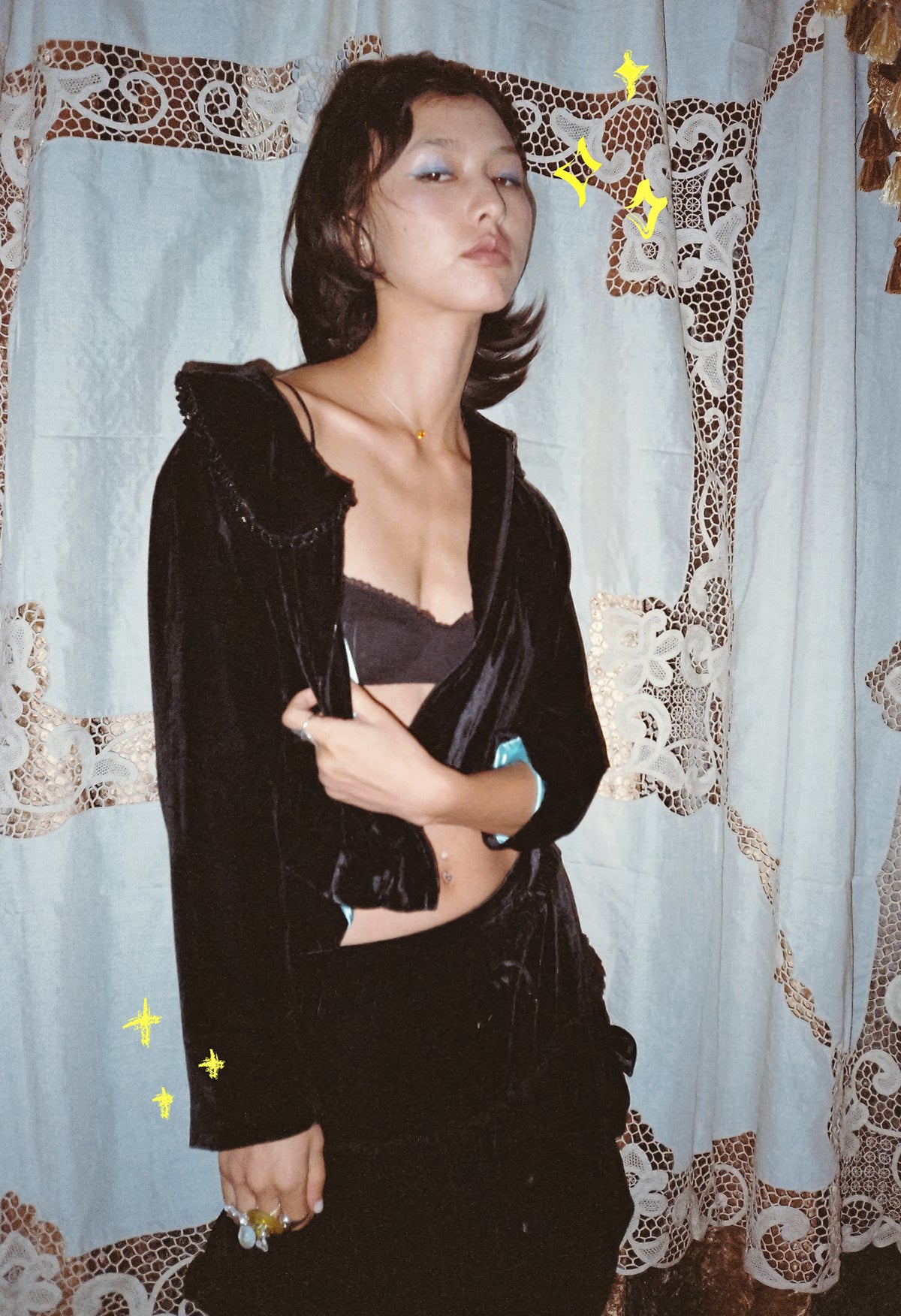Velvet Zipper Jacket