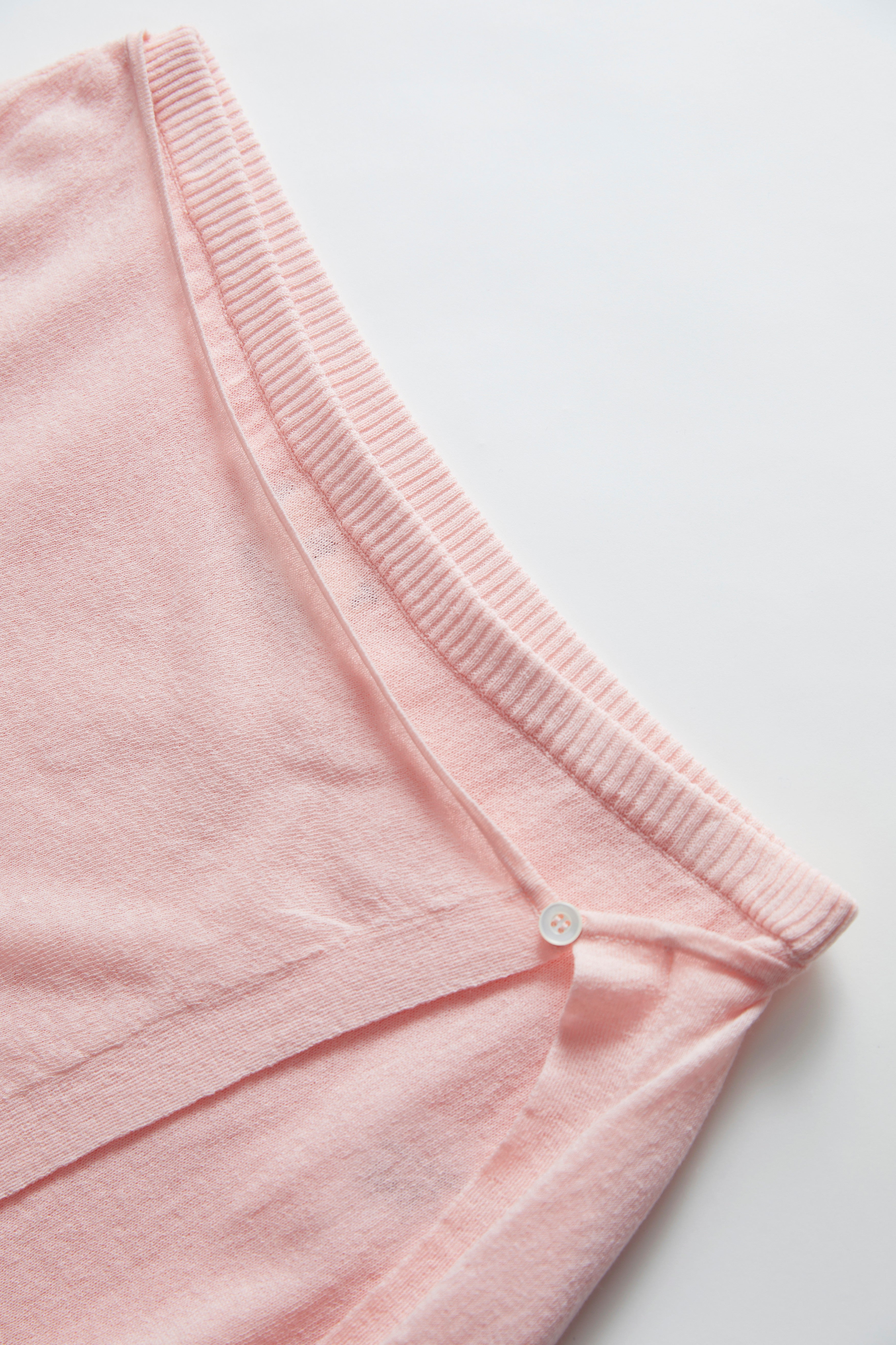 Knit Wrap Skirt-Pink