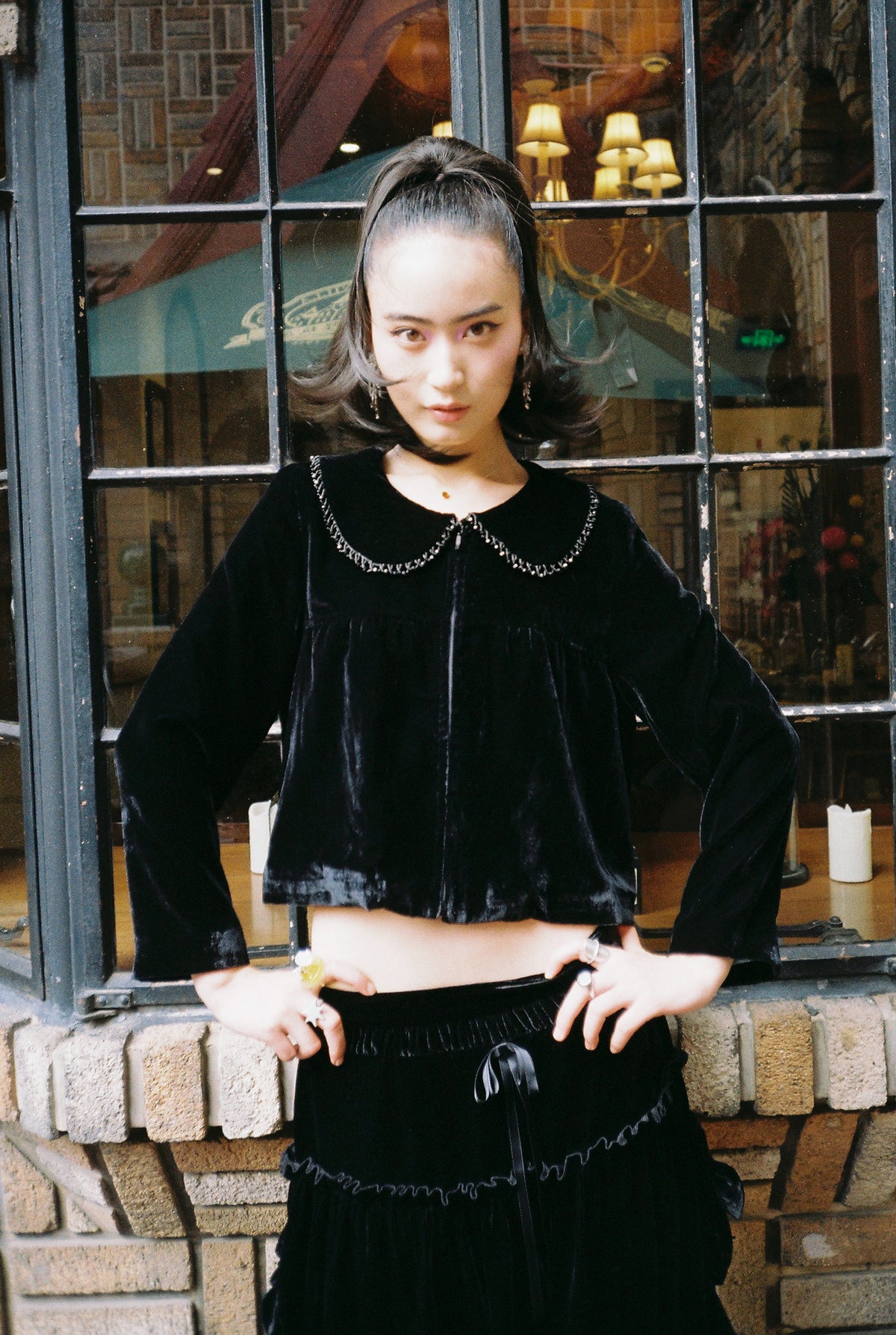 Velvet Zipper Jacket