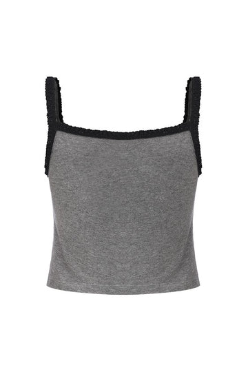 Lace Camisole-Grey