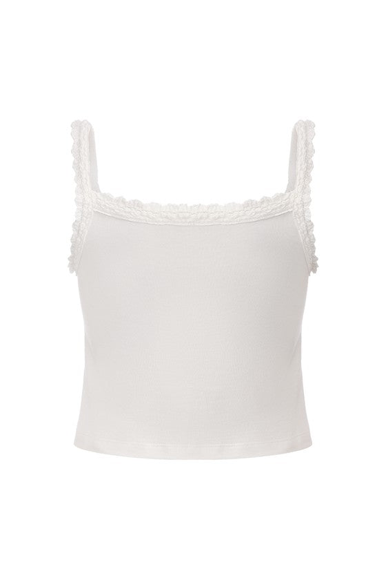 Lace Camisole-White