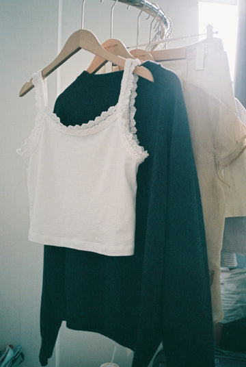 Lace Camisole-White