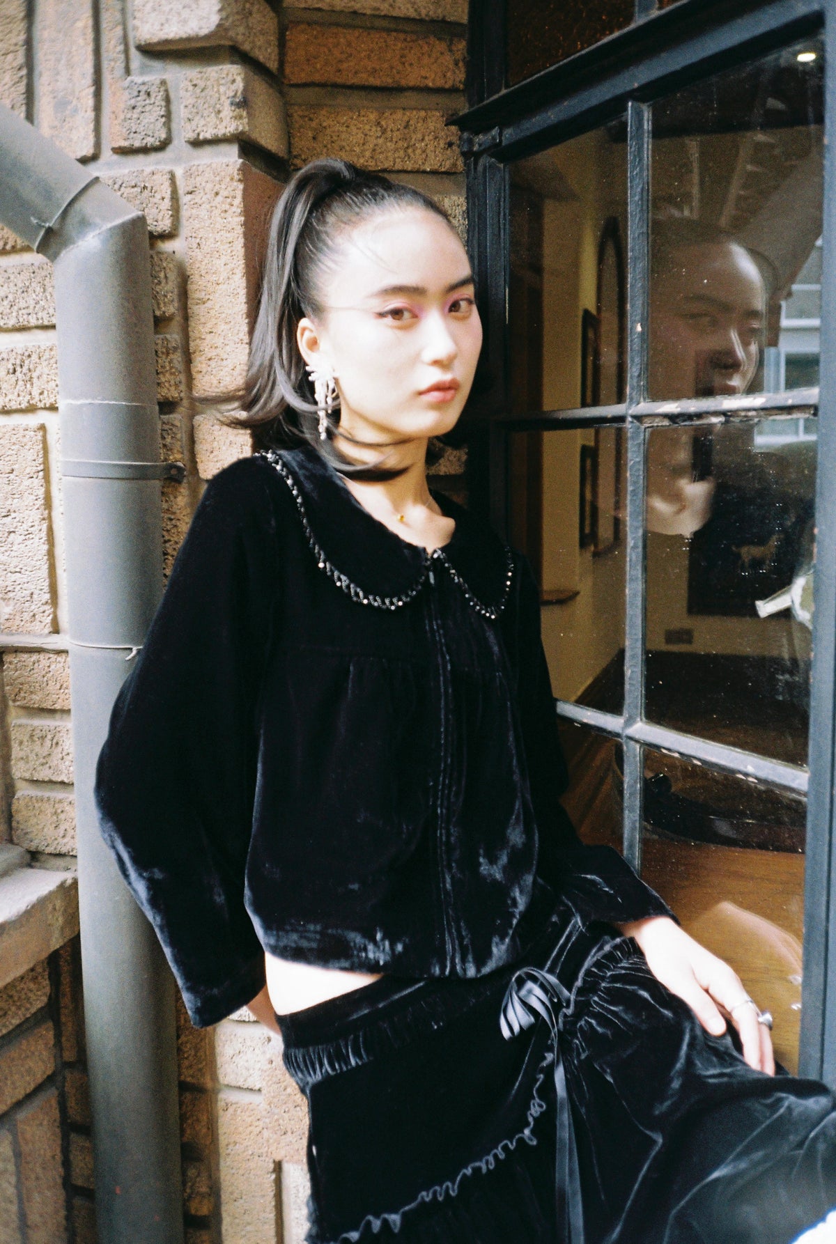 Velvet Zipper Jacket