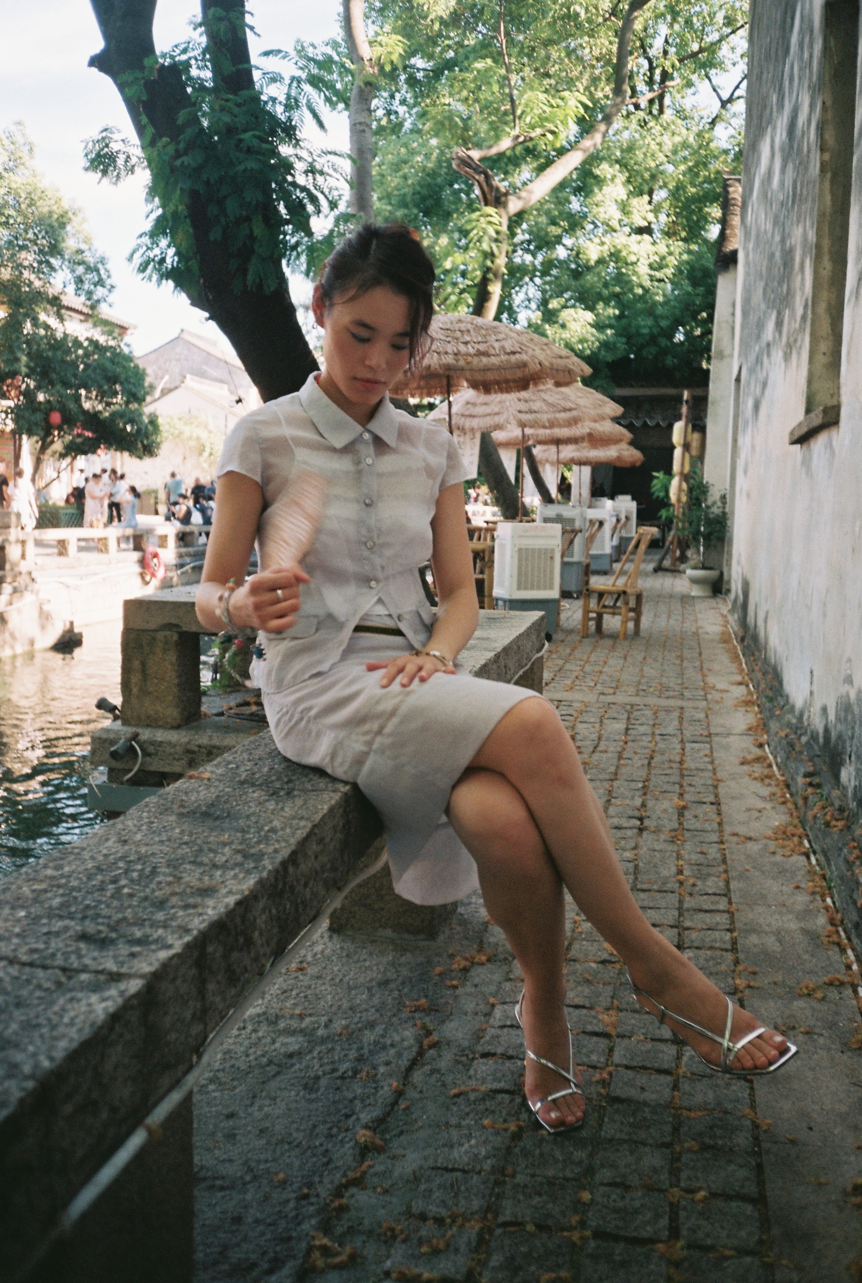 Short Sleeve Shirt-Grey