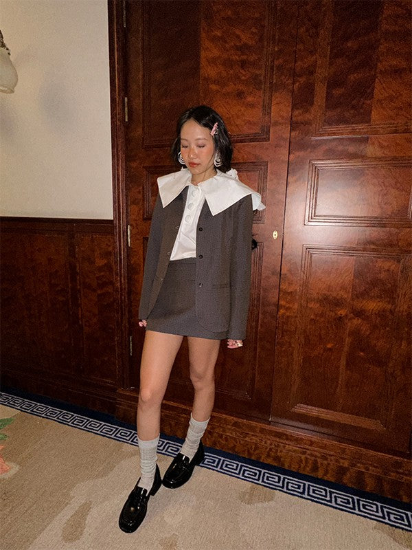 Houndstooth Mini Skirt