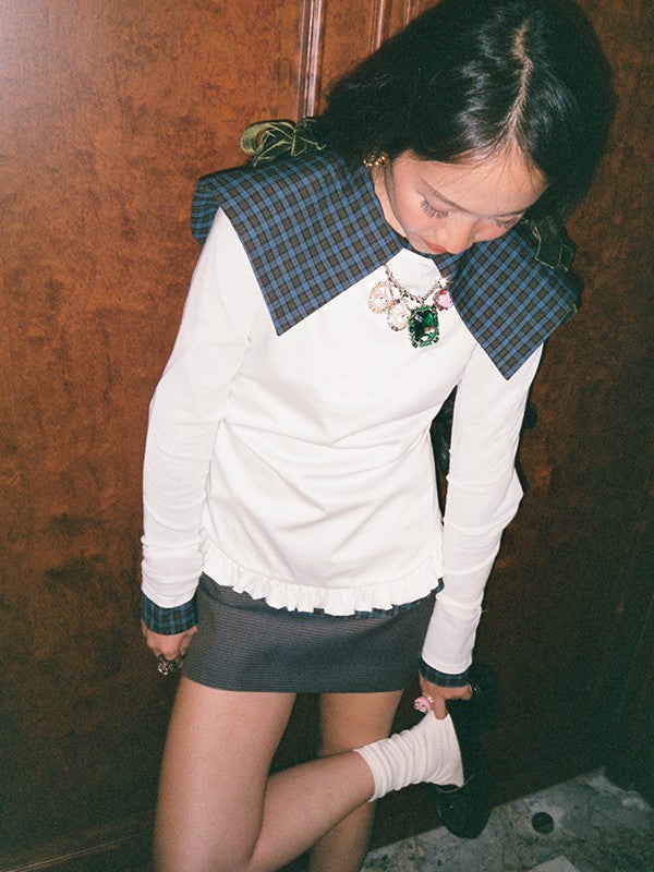Houndstooth Mini Skirt