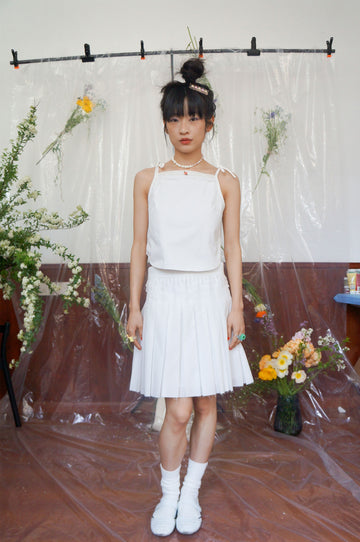 Sleeveless Tuck Top