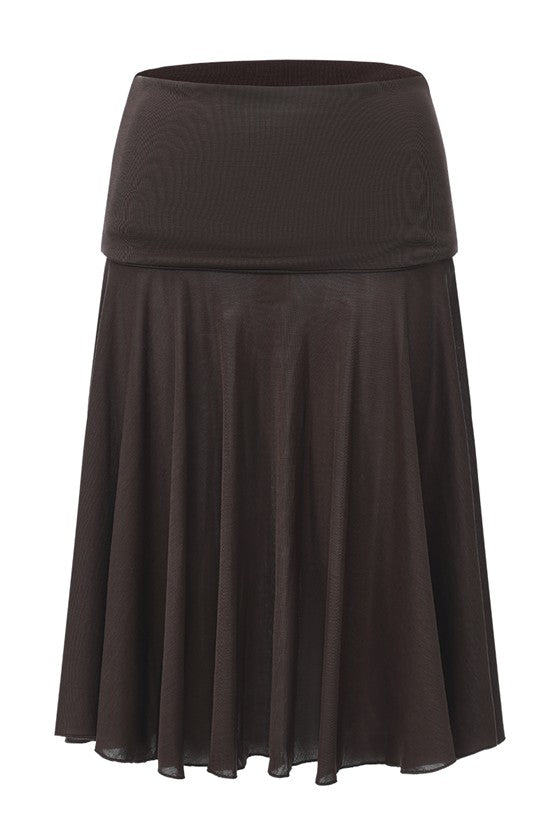 Jersey Dress Skirt-Charcoal
