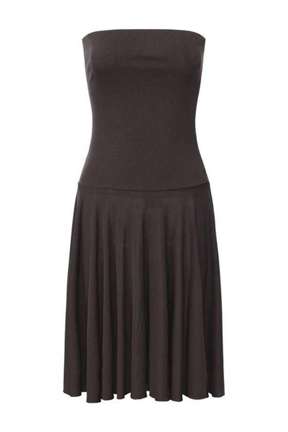 Jersey Dress Skirt-Charcoal