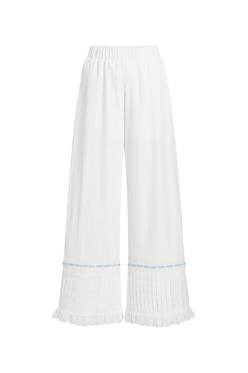 Tuck Ruffle Trousers