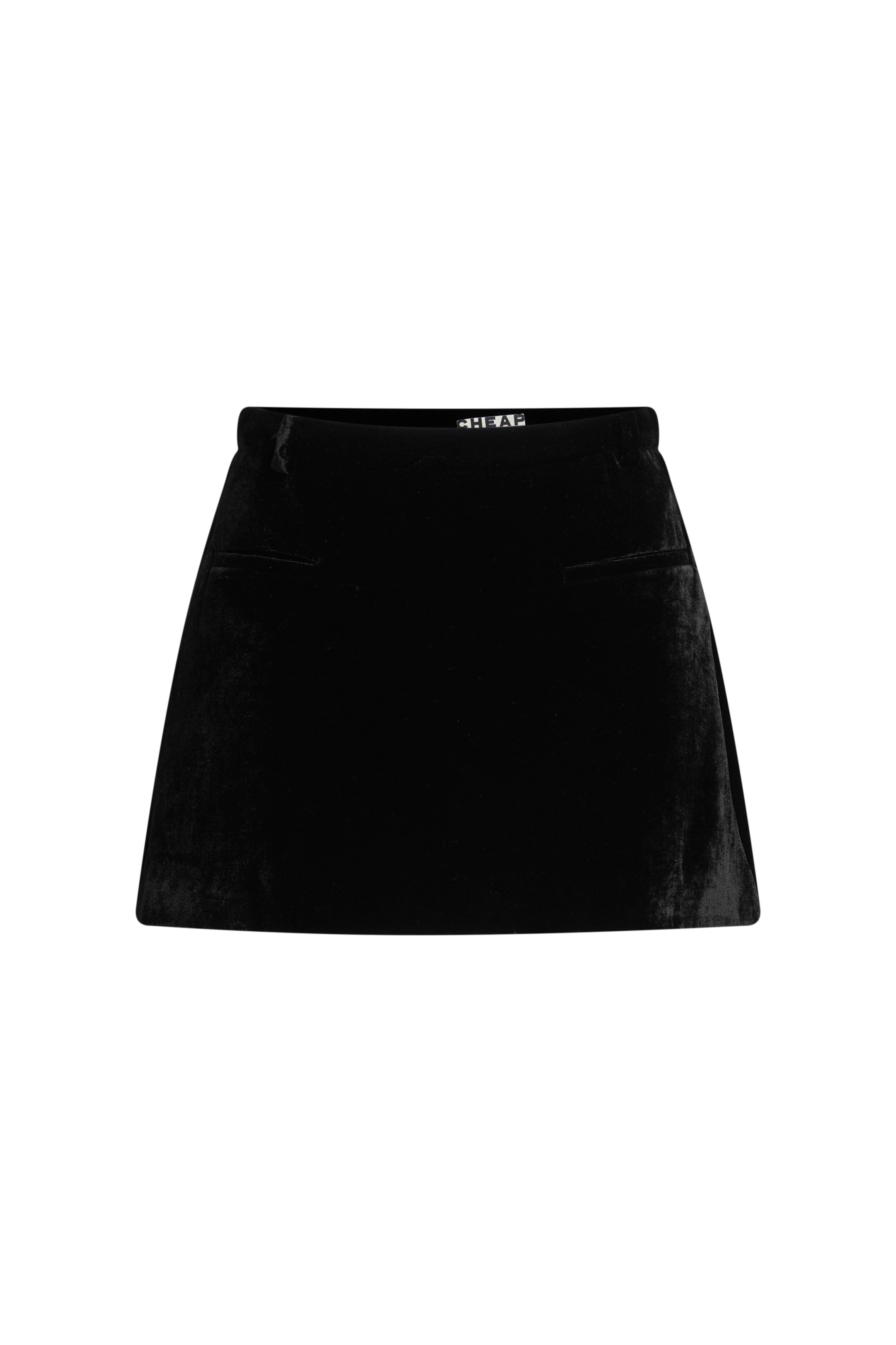 Velvet Mini Skirt