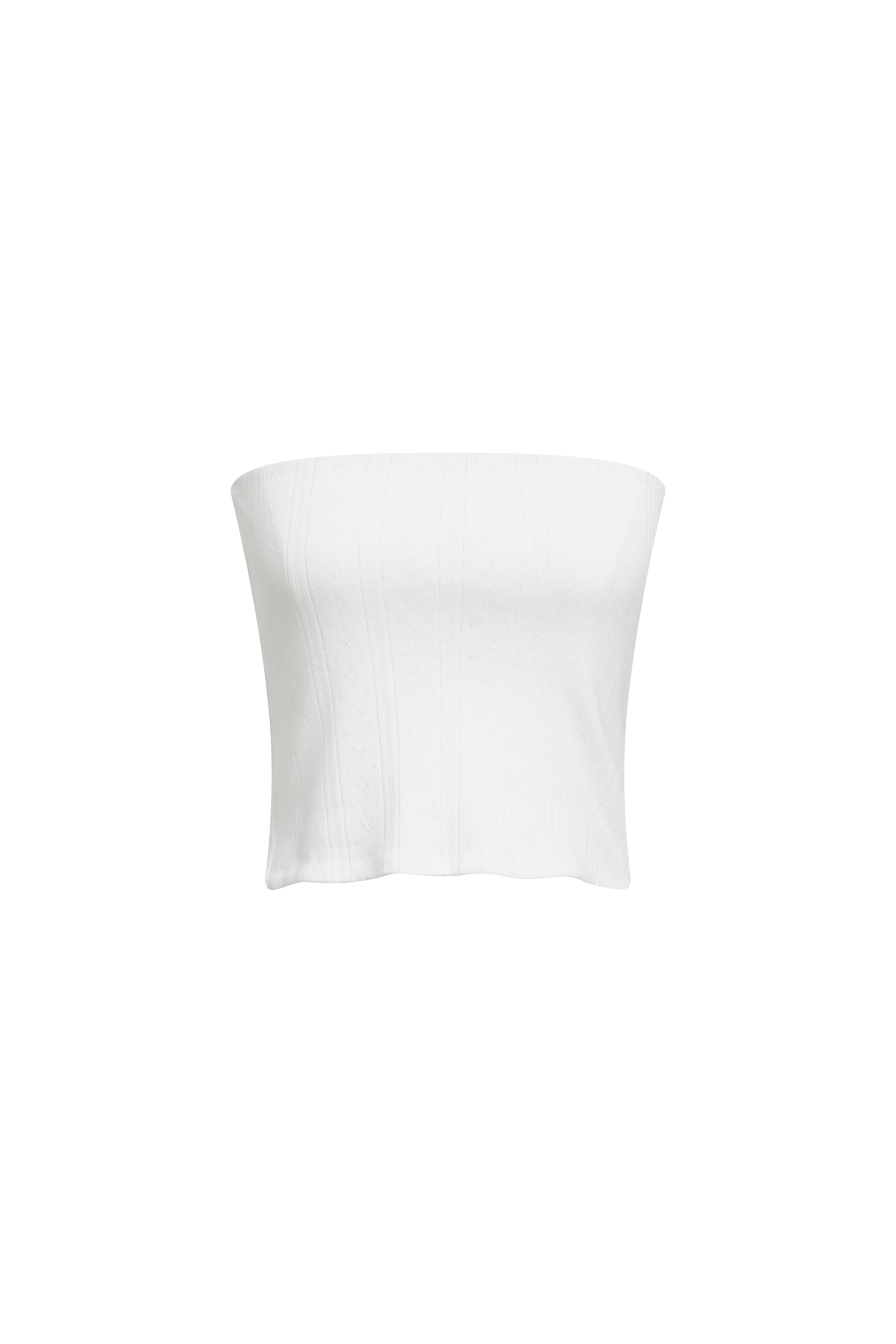 Stretchy Tube Top-White