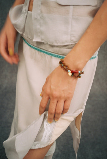 Chiffon Pencil Skirt-Grey