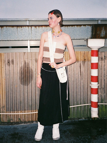 Drawstring Skirt - Black