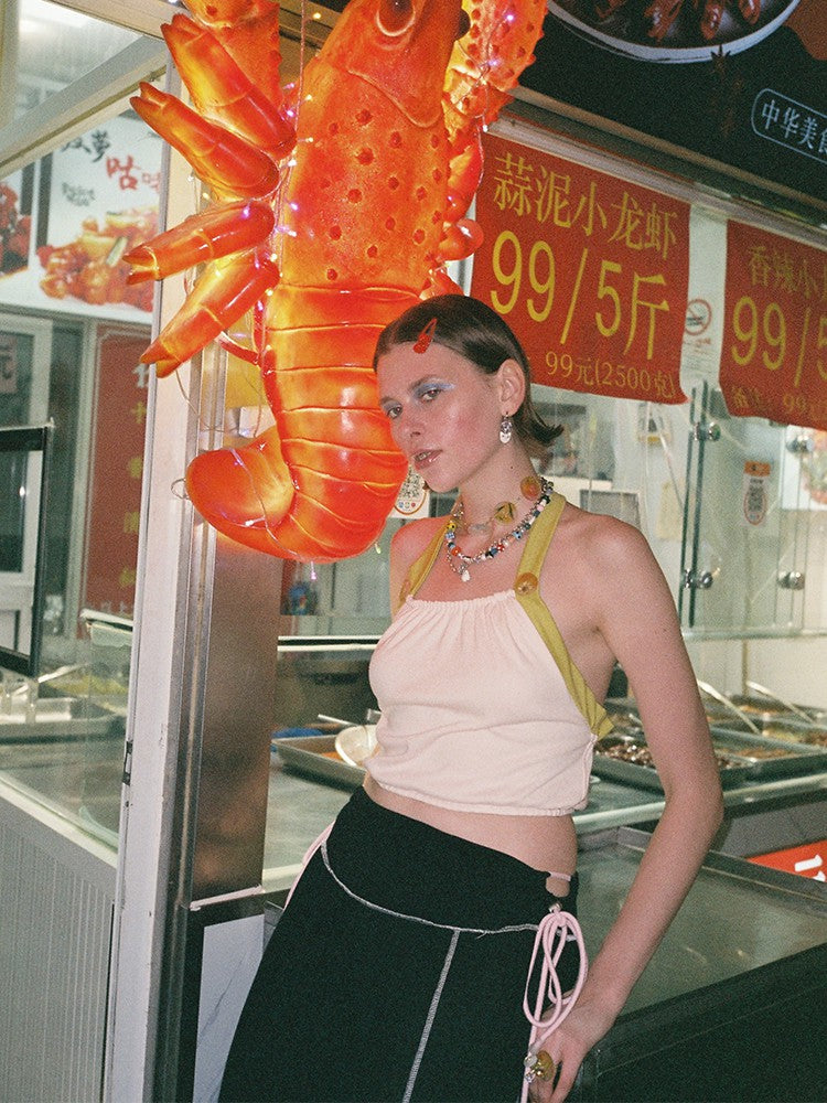 Drawstring Skirt - Black