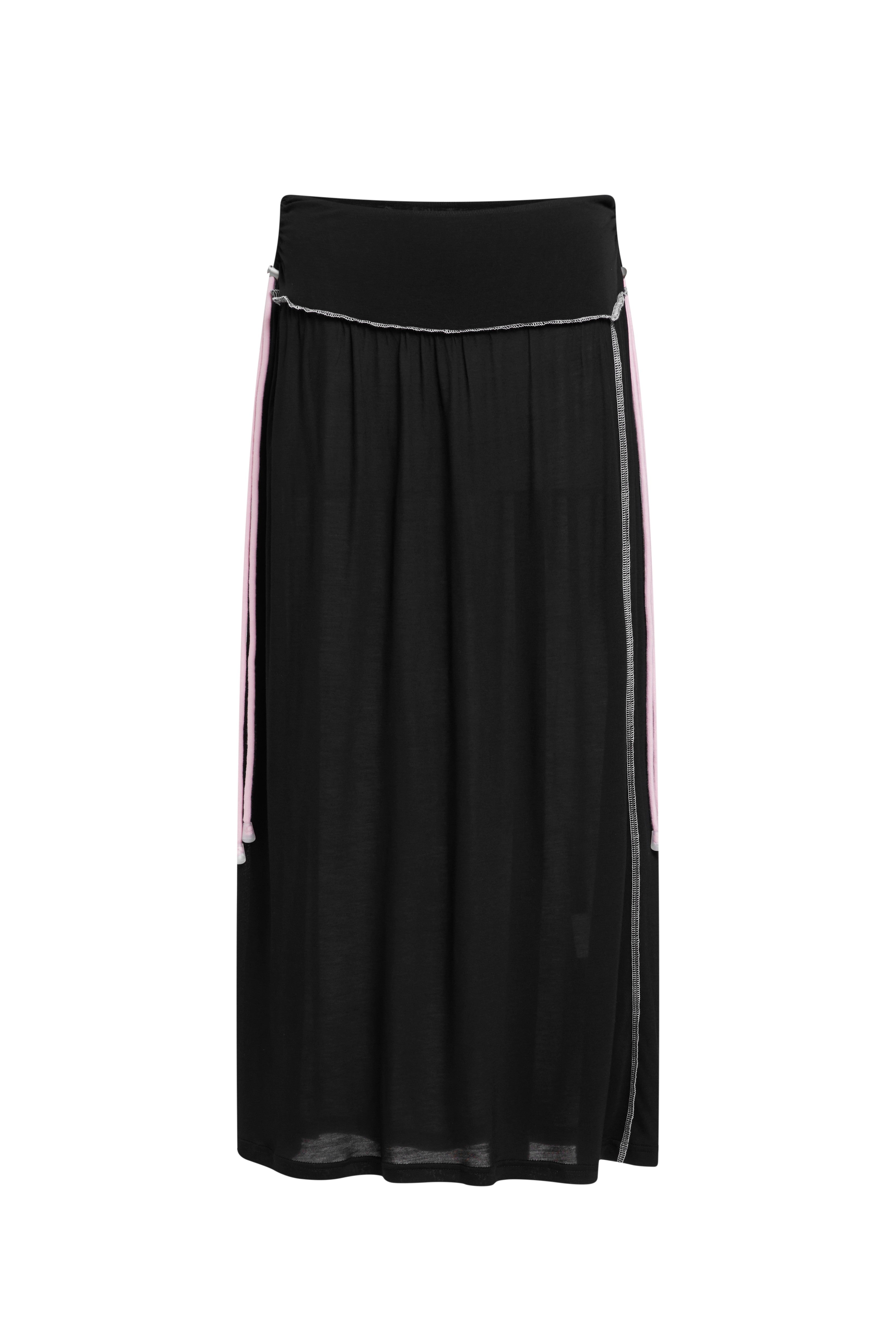 Drawstring Skirt - Black