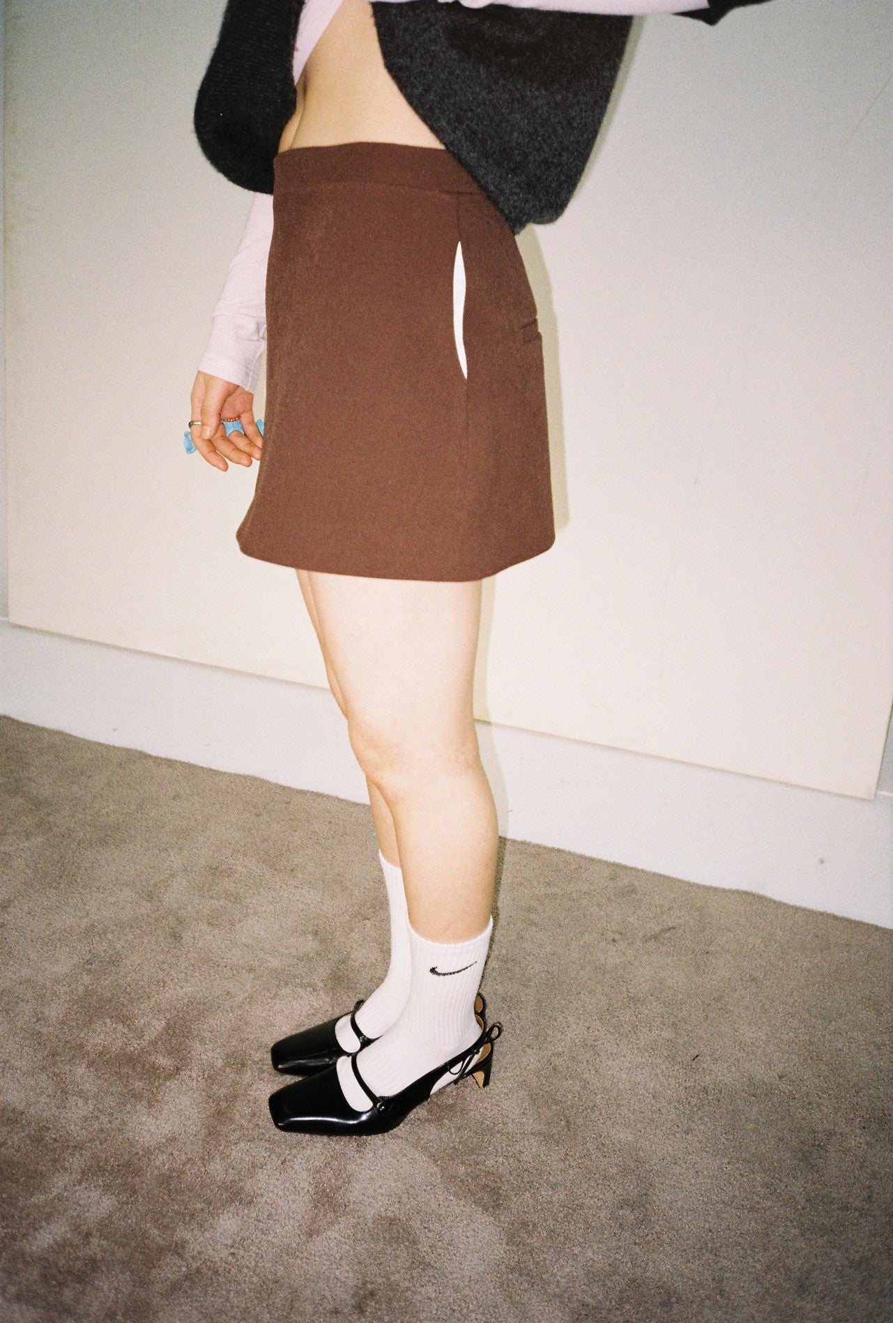 Mini Skirt-Brown