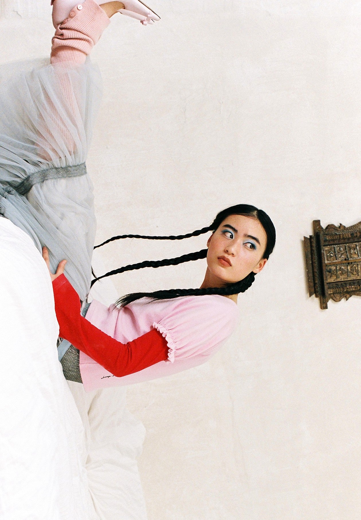 Tiered Tulle Skirt-Grey