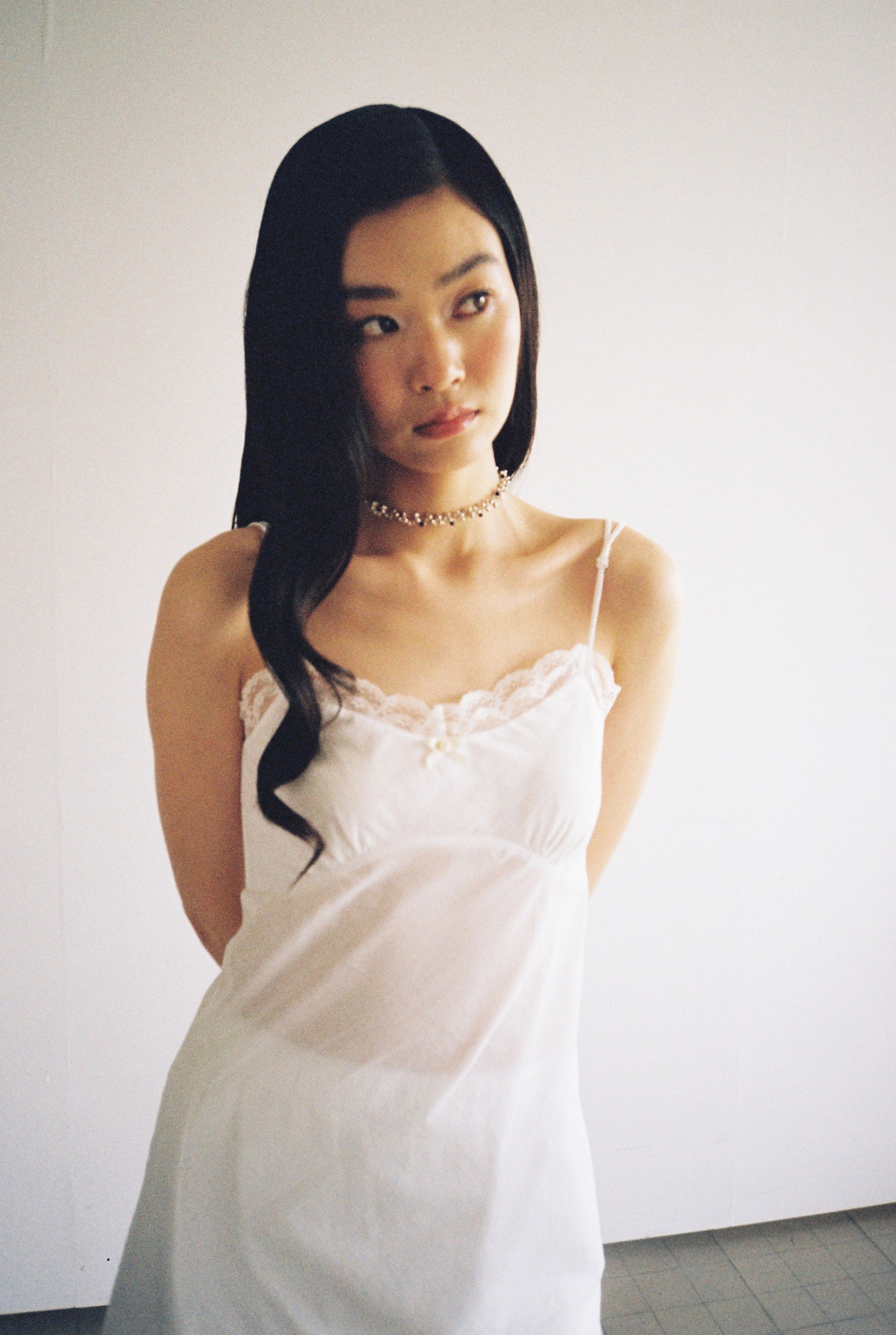 Off Shoulder Dress-White