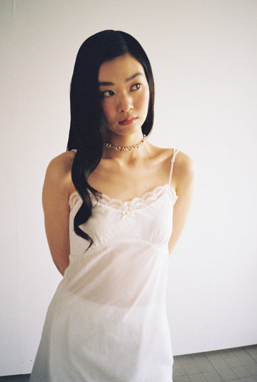 Off Shoulder Dress-White