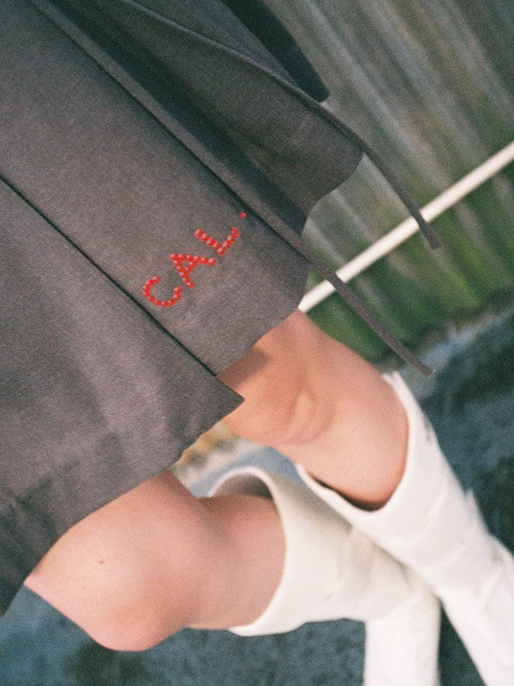 Pleat Skirt - Dark Grey