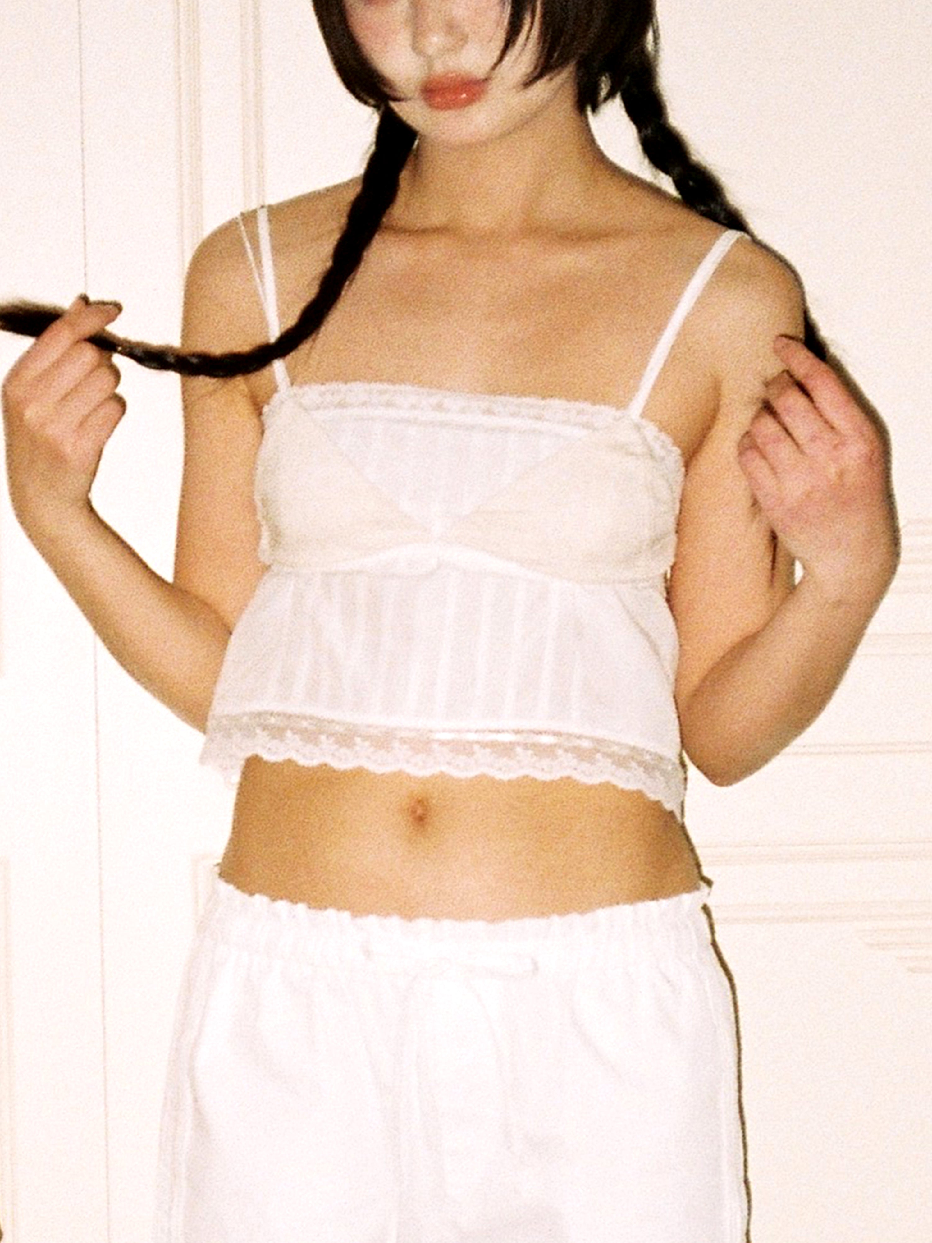 Triangular Pintuck Bralette